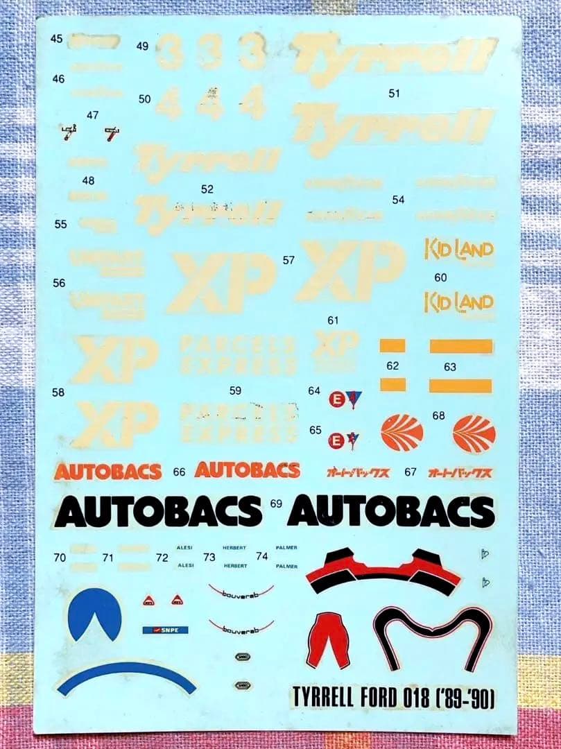 良状態 当時モノ WAVE/モデラーズ 1/24 ティレル・フォード 018