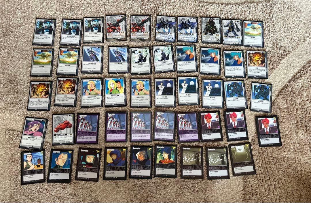 ガンダムウォー　デッキ3つ➕プロモ、レアカードetc（画像6枚全て）