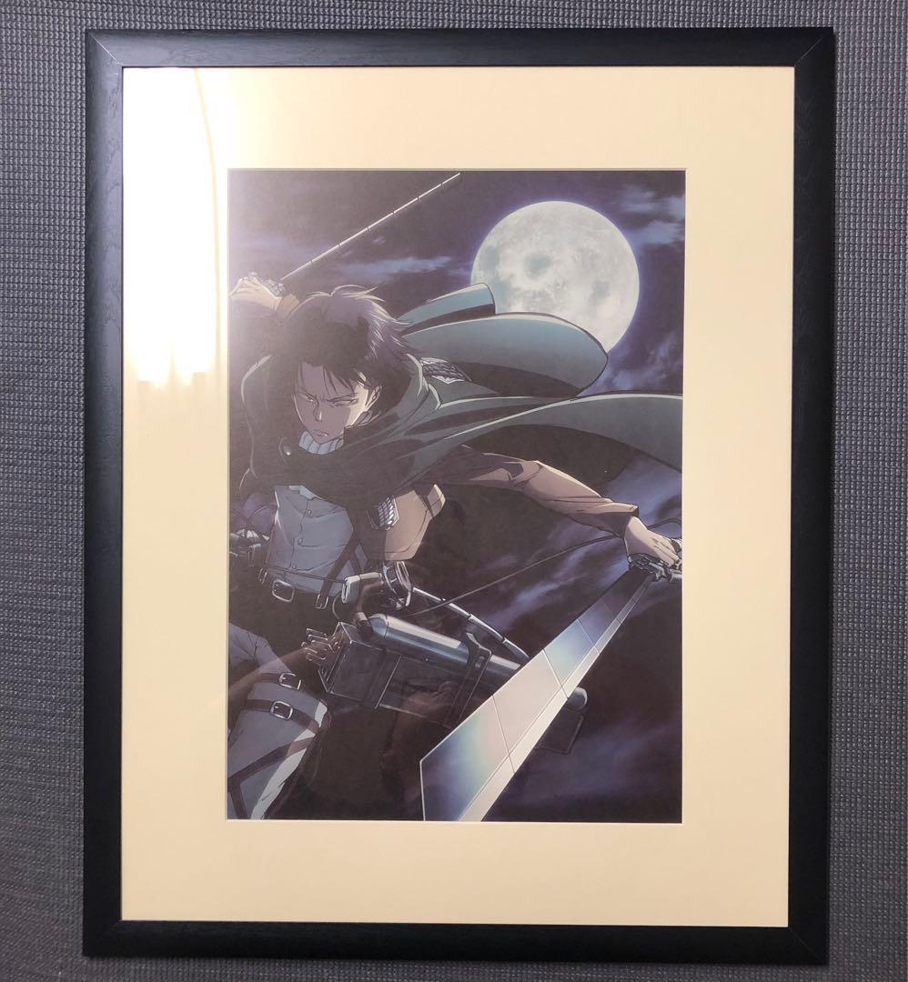 セブンイレブン限定 進撃の巨人 リヴァイ 額入りアート 複製原画 付属品完備