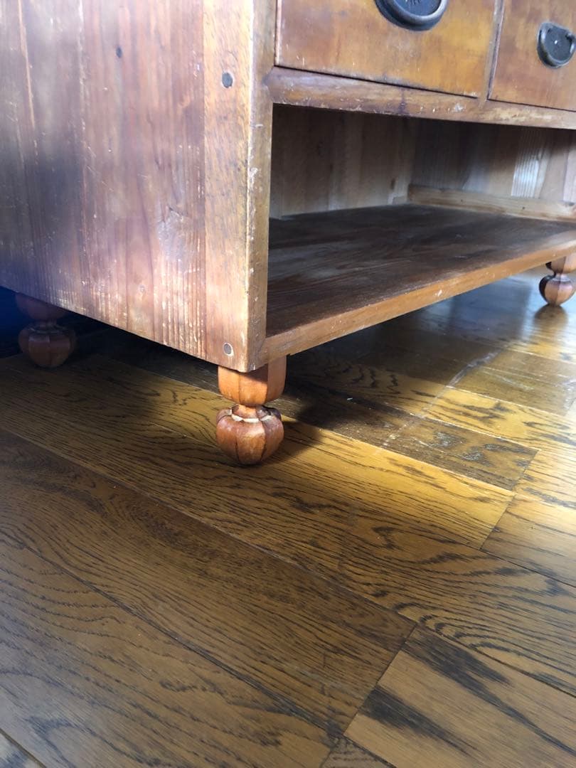 ■レトロ■古い木　引き出し３杯のローボード　テレビ台　ベンチ