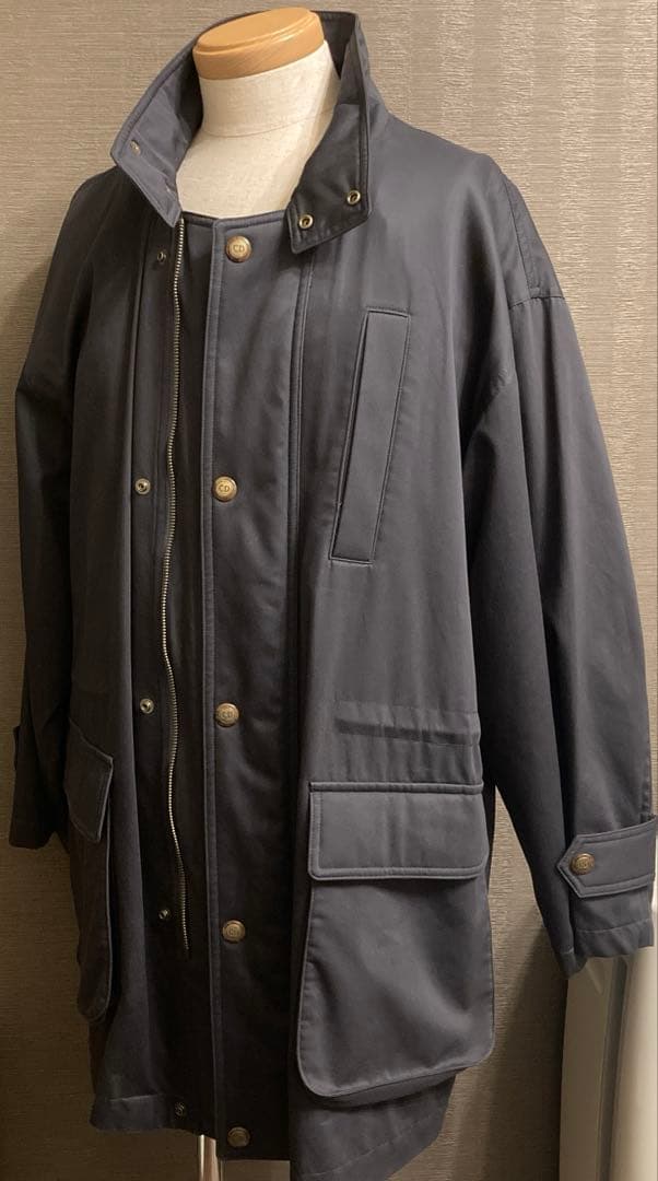 DIOR ライトジャケット コート クリスチャンディオール ネイビー 古着