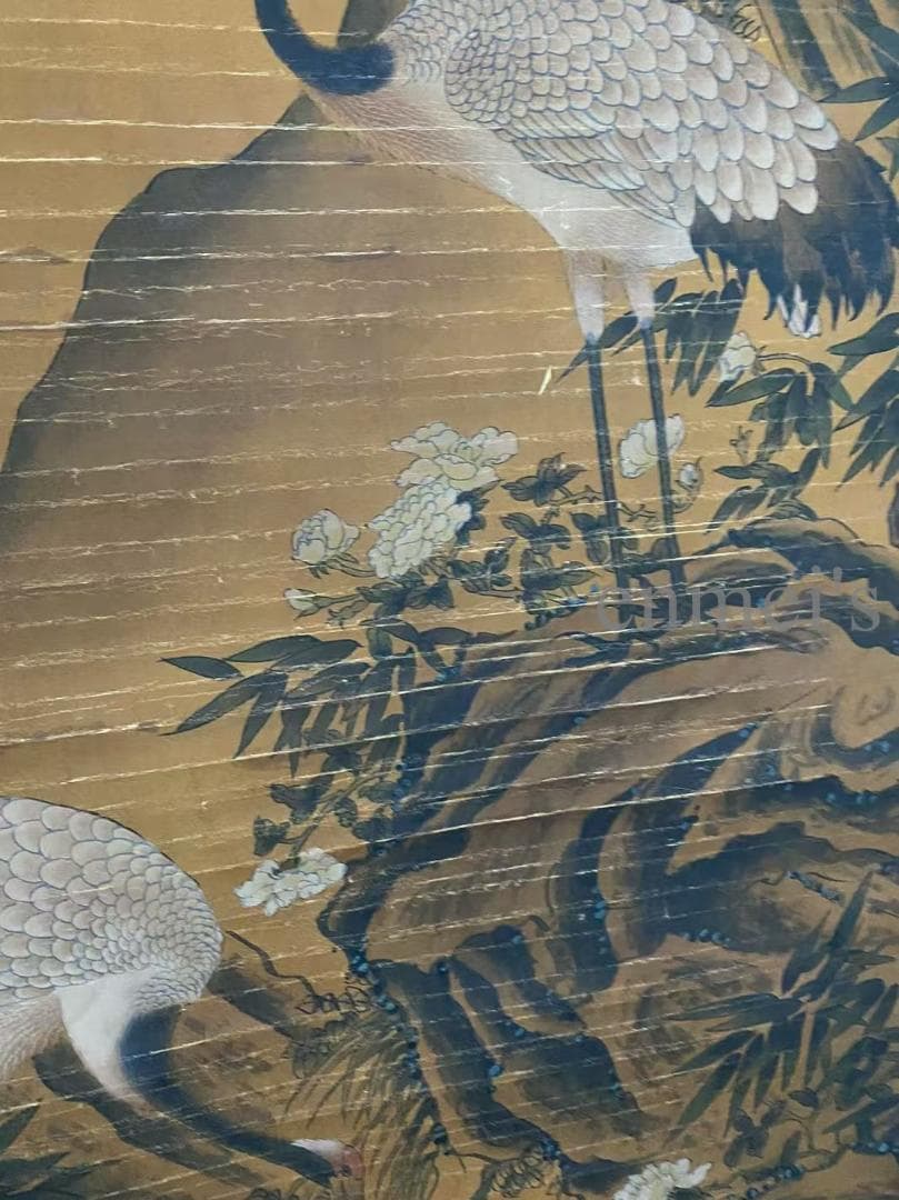 中国古美術 宋代 趙昌款 花鳥図 掛軸 絹布 肉筆 唐物 書道 国画 名家画作