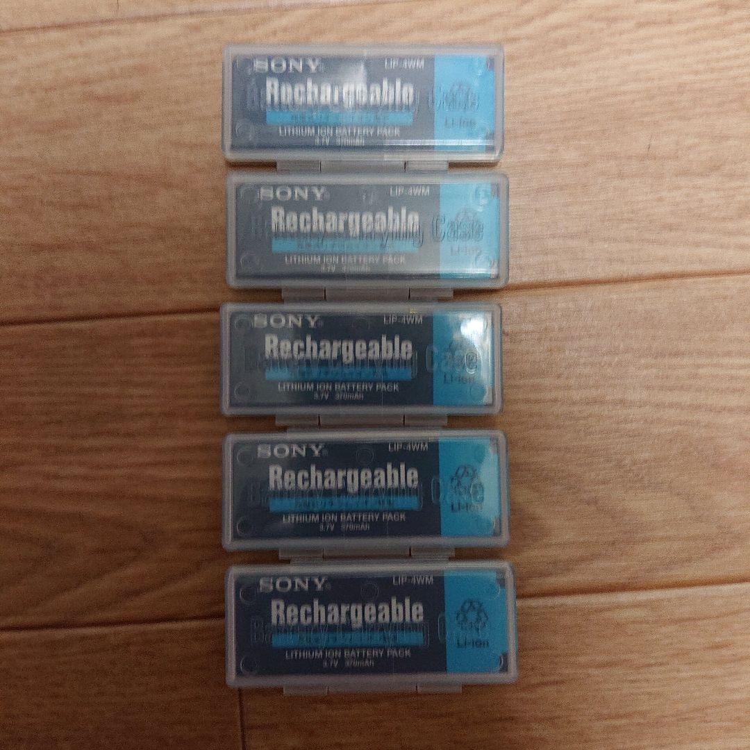 SONY 充電式リチウムイオンバッテリー LIP-4WM 5個セット