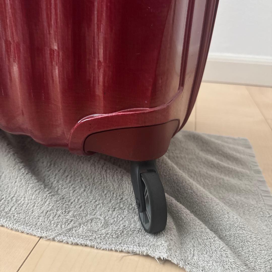 中古　サムソナイト　スーツケース　Lサイズ　赤