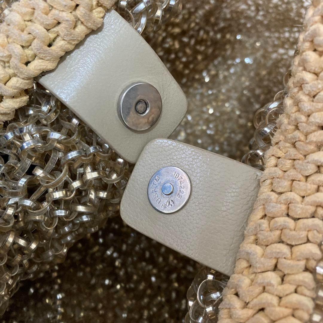 【美品】アンテプリマ　ワイヤーバッグ　ゴールド　手提げ　肩掛け　ラグジュアリー