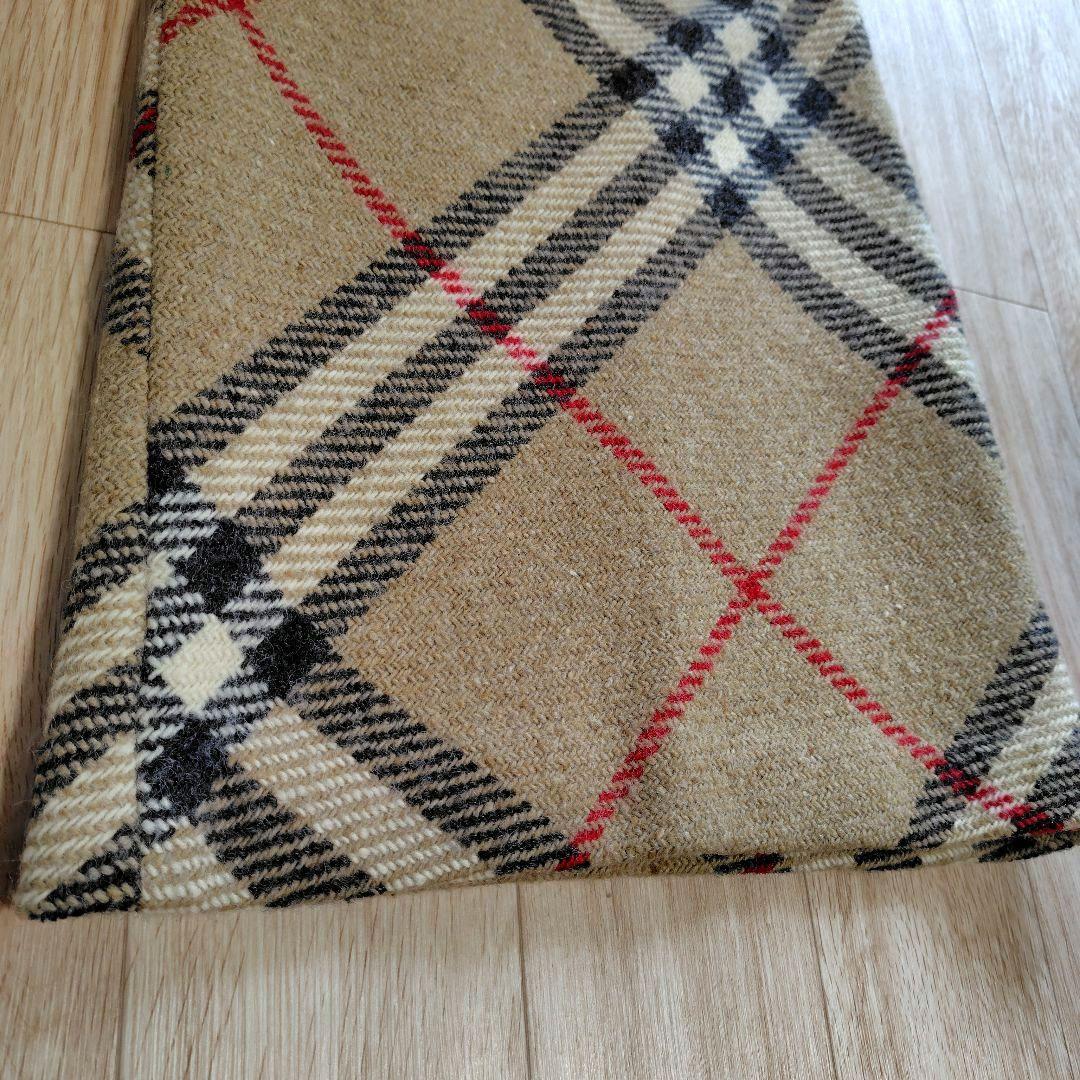 【美品】バーバリーロンドン　ひざ丈スカート　チェック柄　ウール　サイズ38