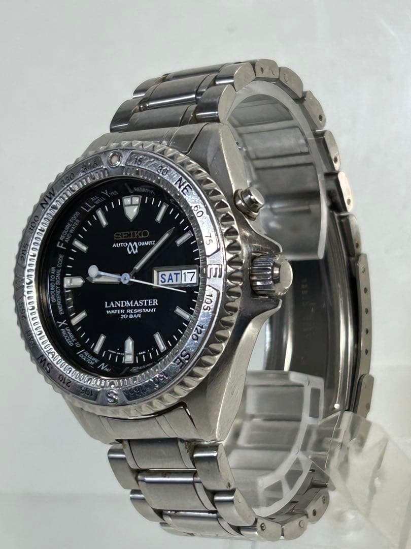 完動【二次電池新品】SEIKO LANDMASTER 5M23-6A20