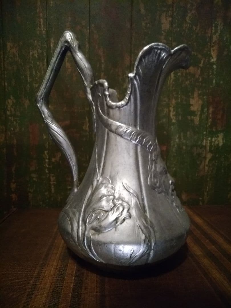 特大アンティーク 悪魔の水差し 花瓶 壺 カラフェアール・ヌーヴォー ロココ