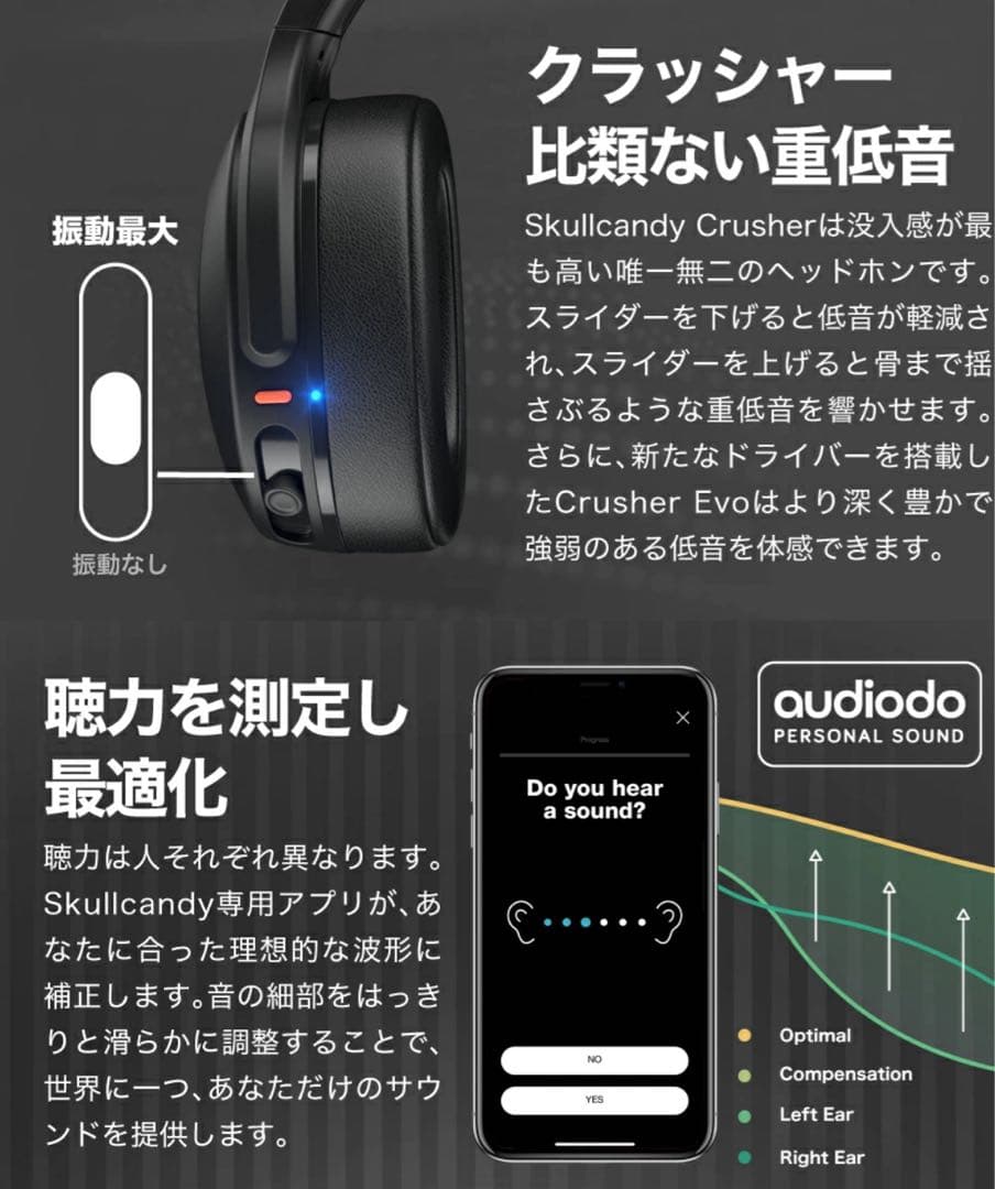 Skullcandy Crusher Evo S6EVW-N740【美品】
