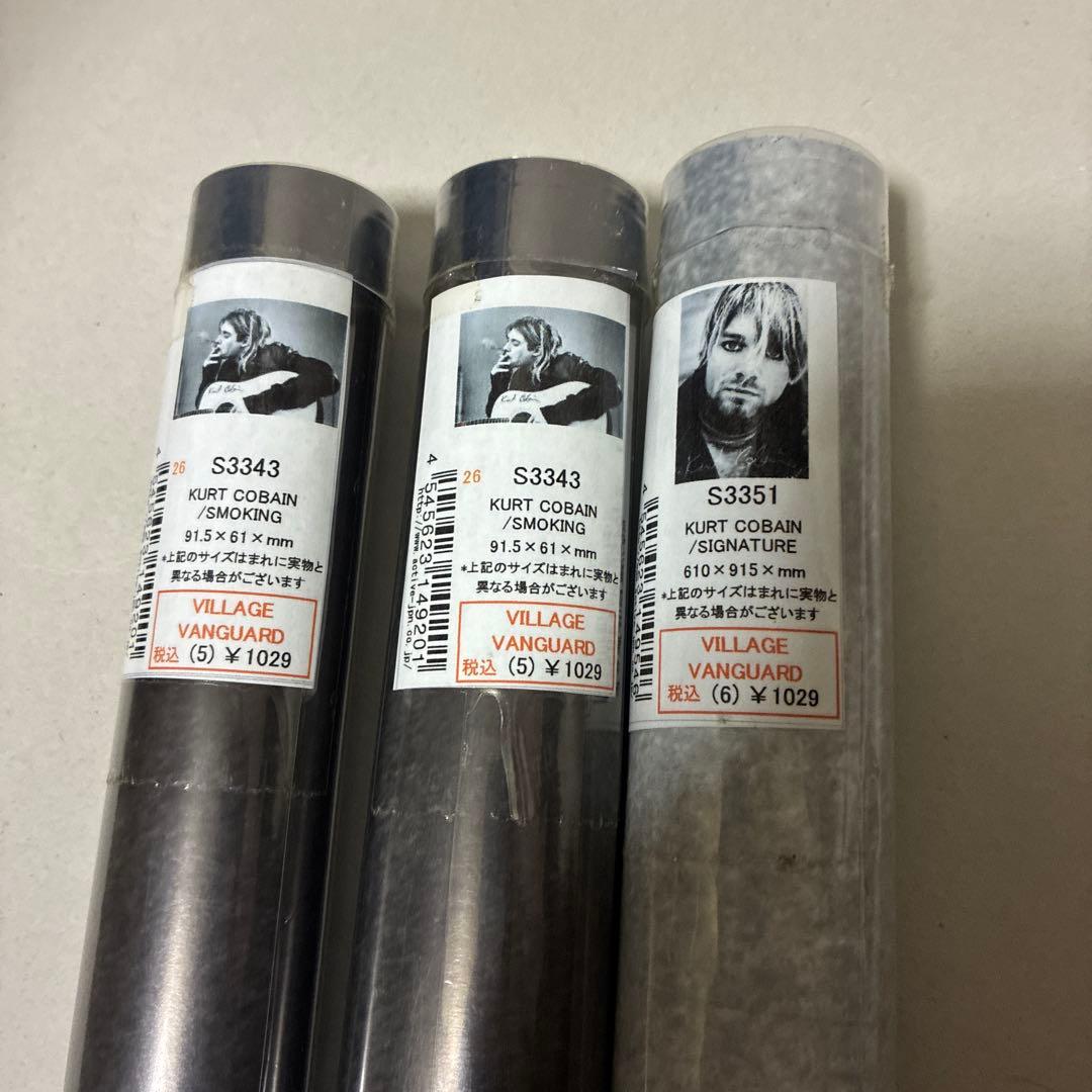 NIRVANA  COBAINニルヴァーナ カートコバーン ポスター3枚