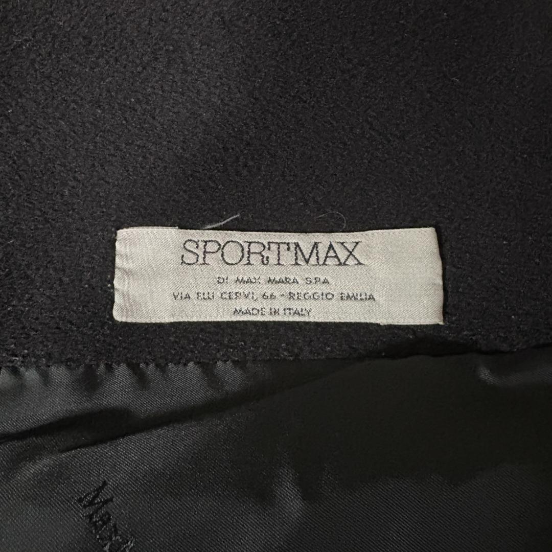 大きいサイズ✨MaxMara　サイズ42　ダブルチェスターコート 黒 ブラック