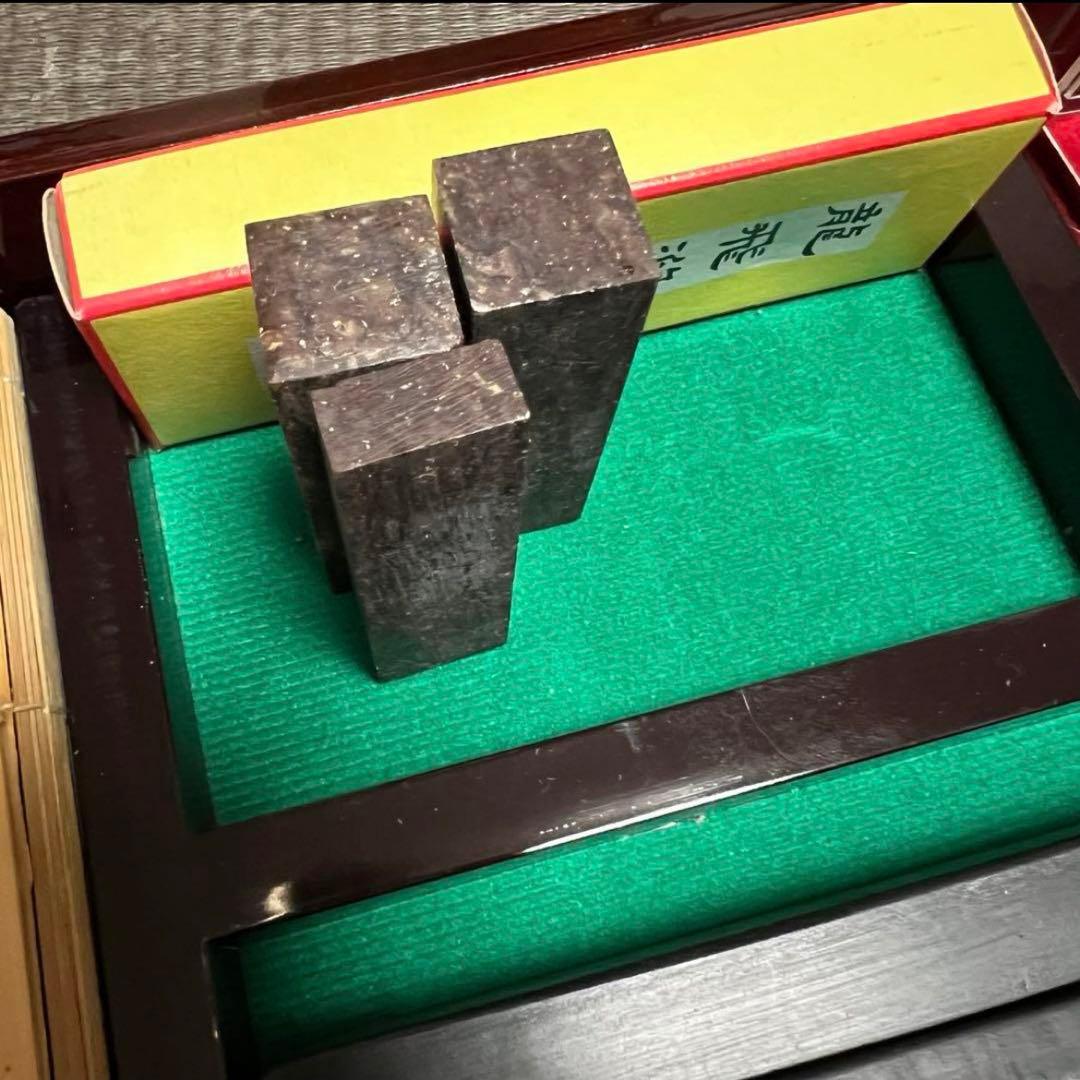 新品未使用 中国 書道具 成甫堂 青磁 上海 書道筆 中国筆 龍彫刻硯 水差し