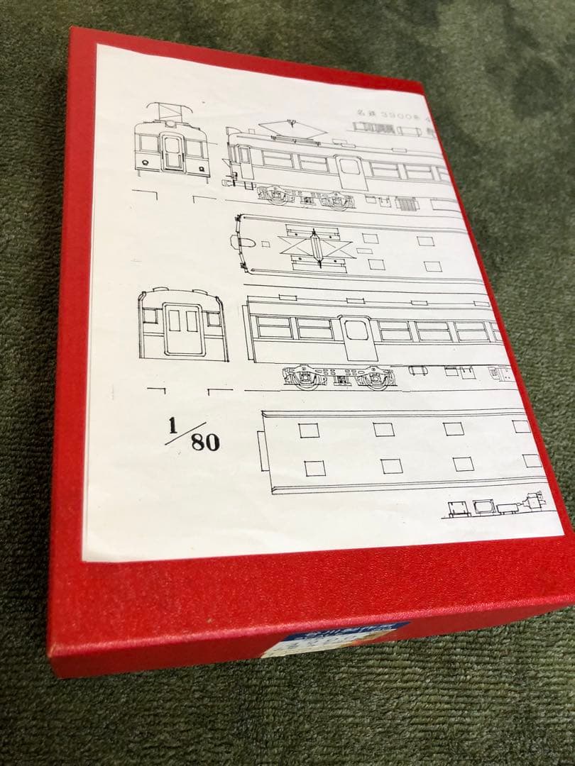 谷川製作所　名鉄3900系車体バラキット4両入りセット台車、床下器具付き