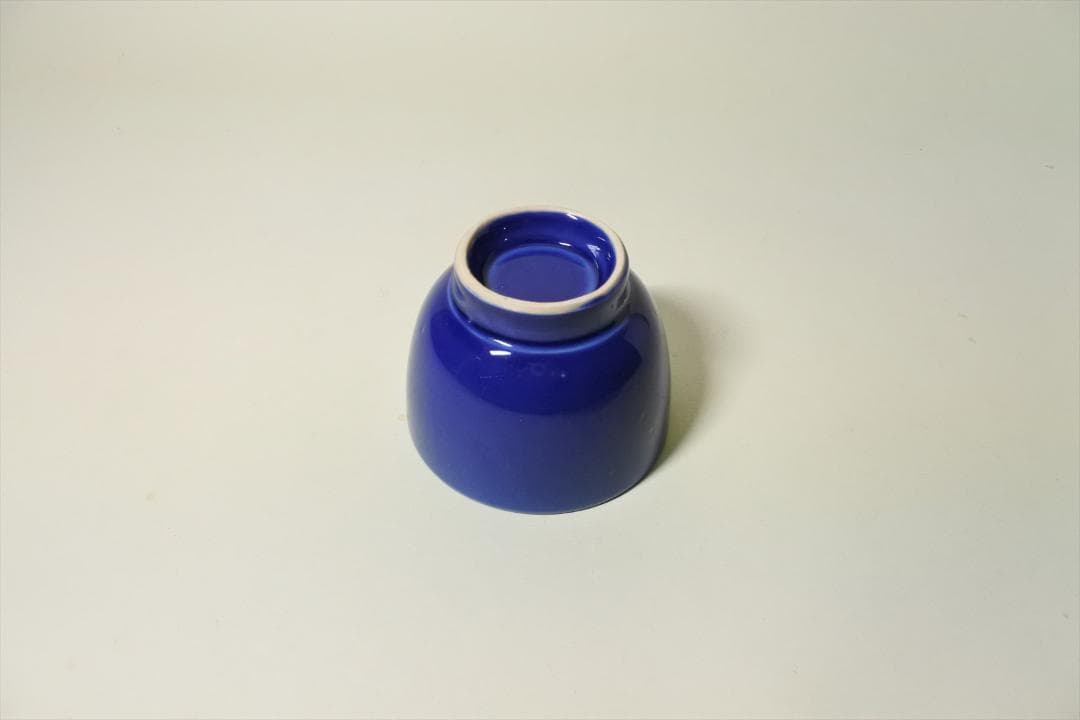 明治時代　瀬戸　瑠璃　猪口　６客組　骨董品　アンティーク　ｈ