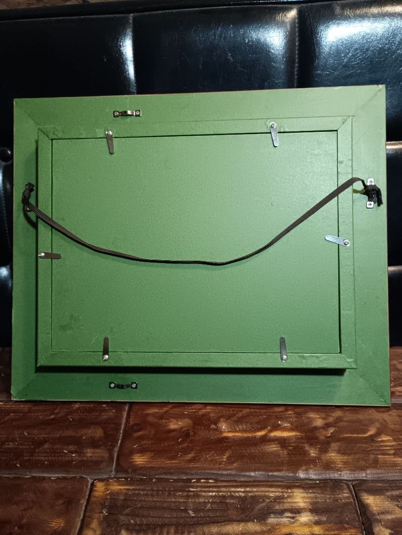 大山功　赤富士　油彩画　開運　縁起物　風水　木製額縁　富士山　油絵　肉筆