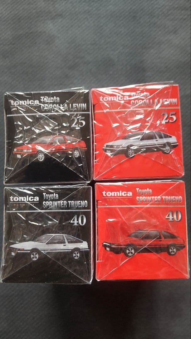 トミカプレミアム　レビン・トレノ 4台セット