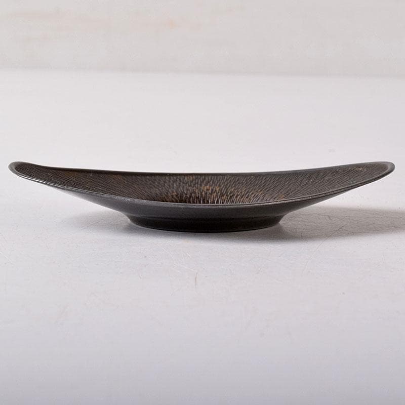 煎茶道具　壱輝作　古錫　茶托　5客　C　7765