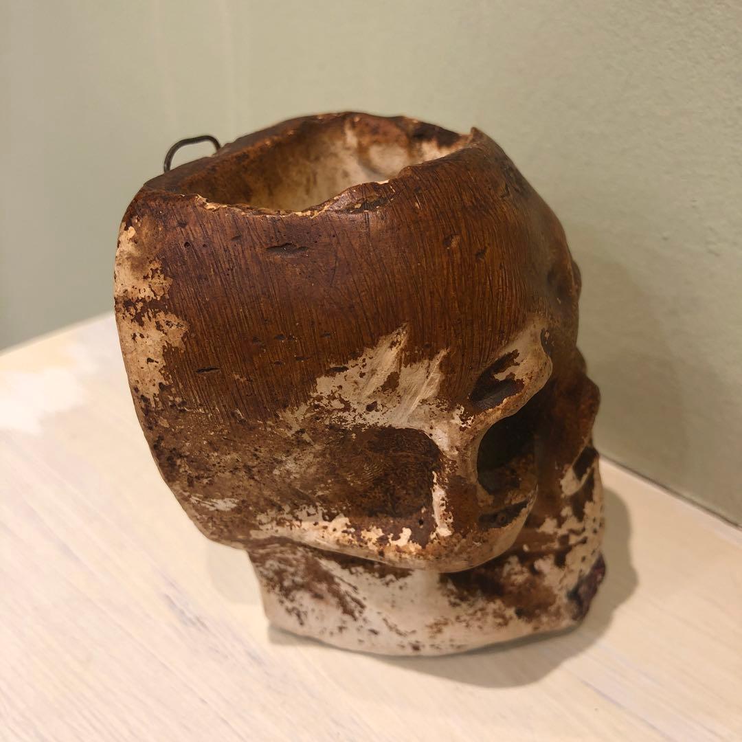 ビンテージ　スカル　髑髏　骸骨　ハロウィン　ミッドセンチュリー レトロ　ホラー