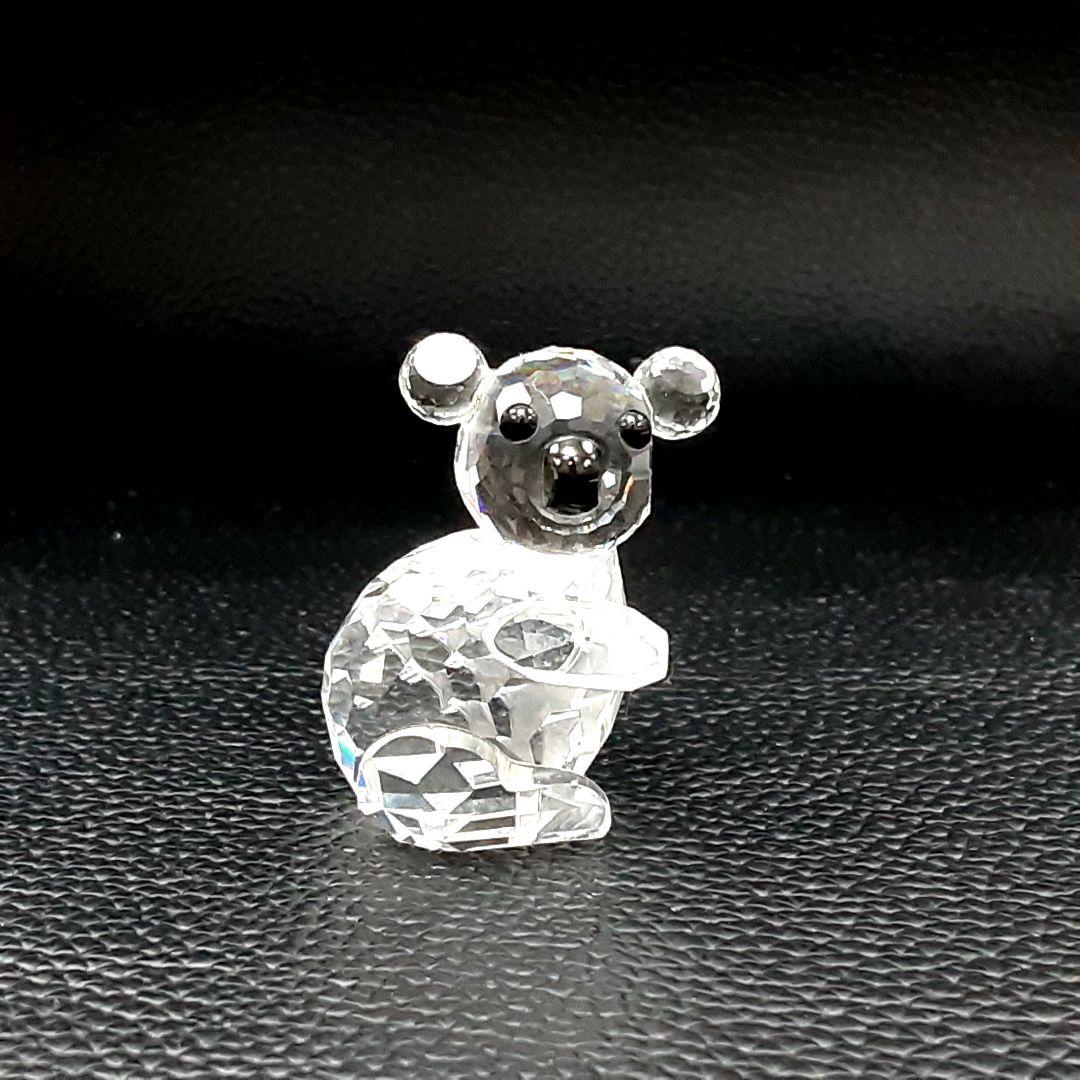 P387 スワロフスキー クリスタル コアラ 親子 2頭セット　お