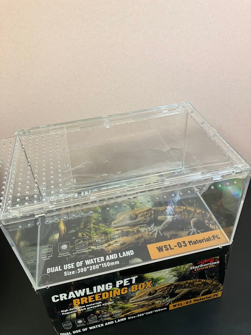 【ヘルズ】爬虫類ケージ×5 アクリル　マグネット