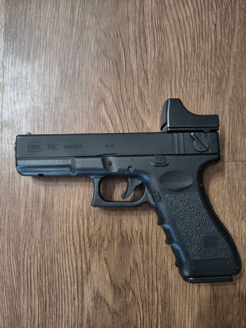 東京マルイ GLOCK 18C　オールブラック　スライドシルバー セット売り