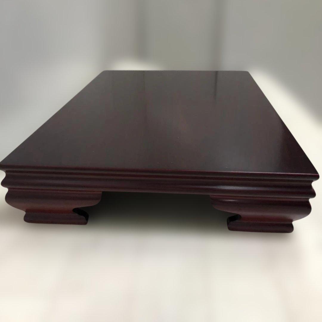 送料無料 高級花台 紫檀調 木製飾台 盆栽台 茶道具 華道具 　250927