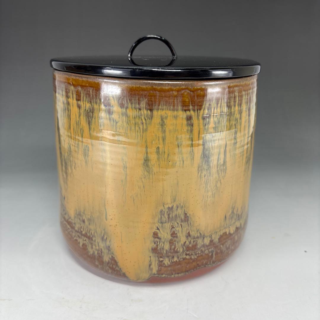 【茶道具】味楽造　高取水指（共箱）★送料込★