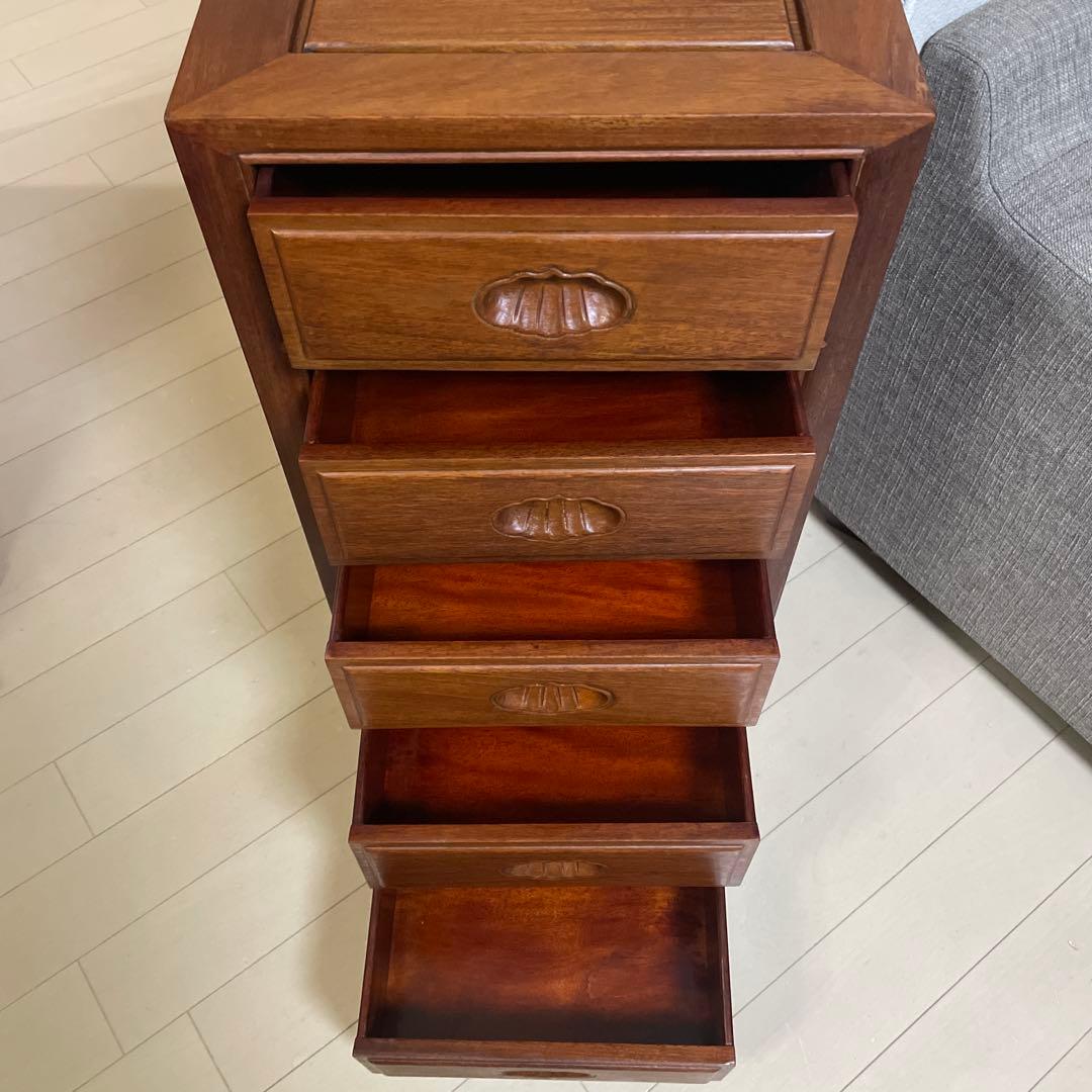 唐木チェスト 唐木家具 紫檀 木製 明清仕様 アンティーク 紫檀収納 無垢材