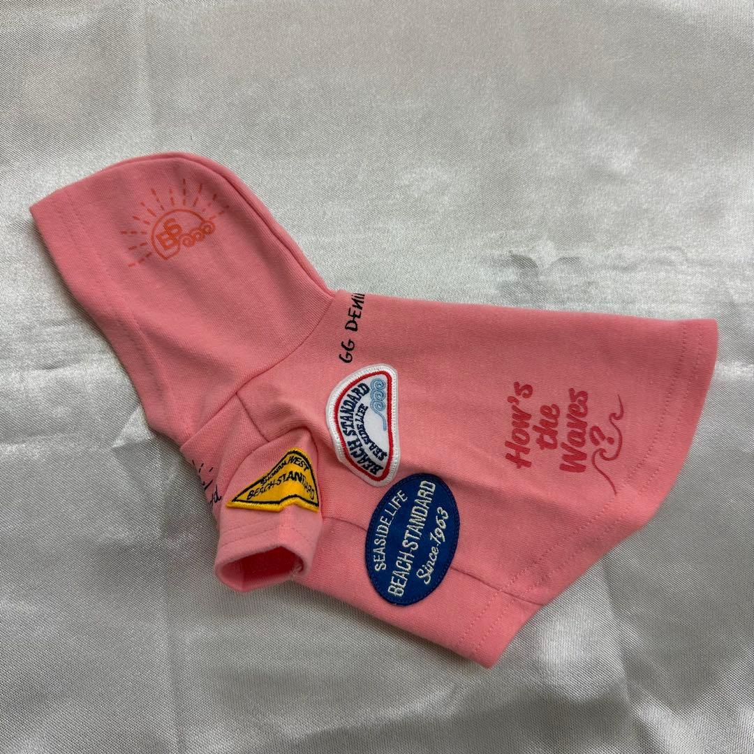 アトリエジジ GG DENIM LINE ワッペンパーカー　ピンク