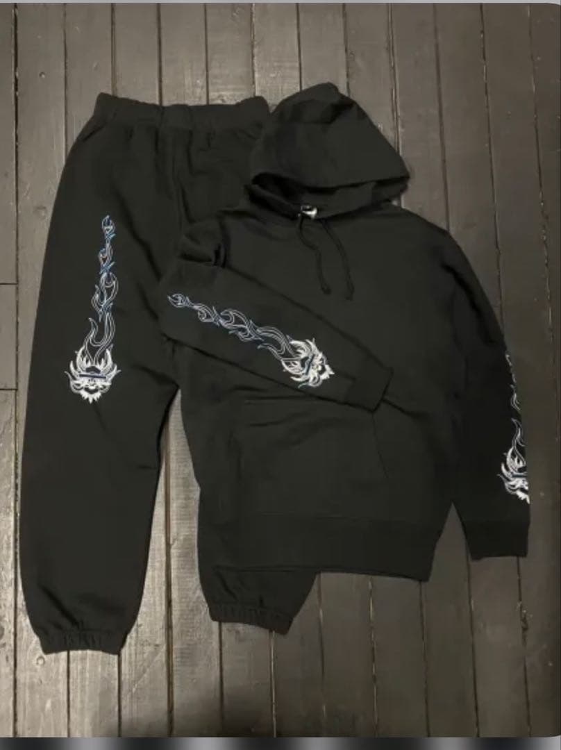 =RUTHLESS=ルースレス　セットアップ ブラック　L