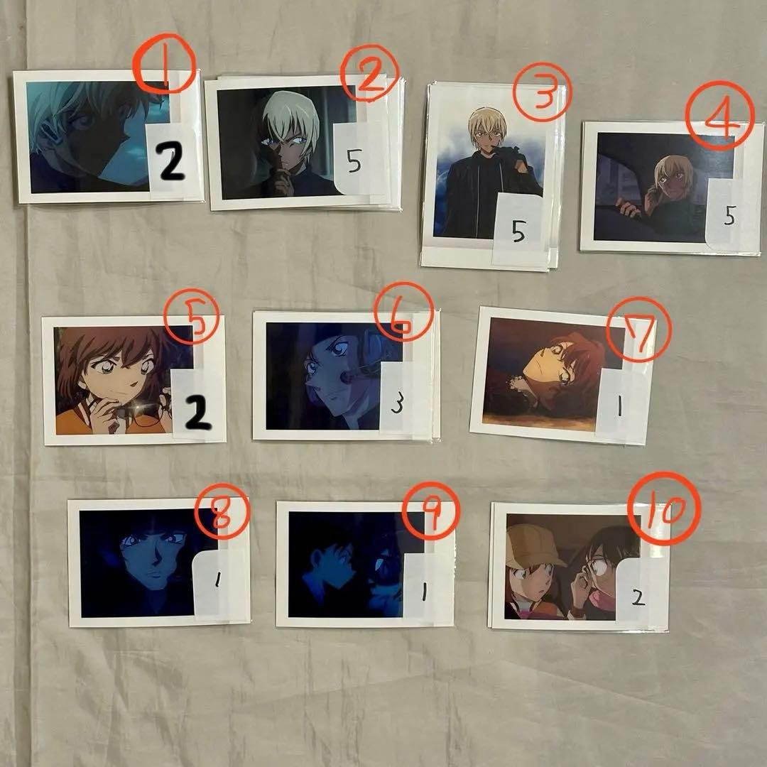 名探偵コナン　黒鉄の魚影　ぱしゃこれ　バーボン　原画　灰原哀　ジン