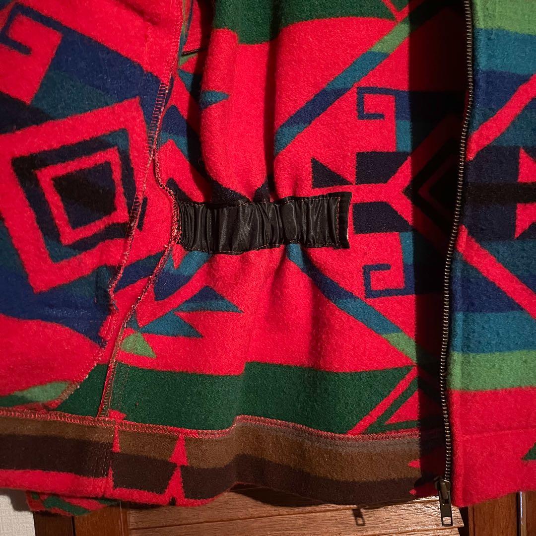 美品 ネイティブ柄 ウールジャケット ビンテージ80s 90s Lサイズ相当