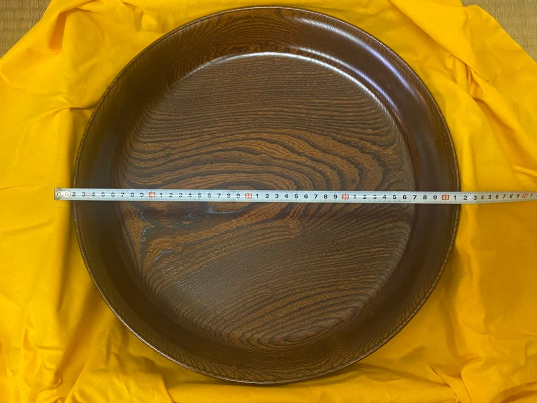 伝統工芸　山中漆器　栓材造盛鉢（飾盆）
