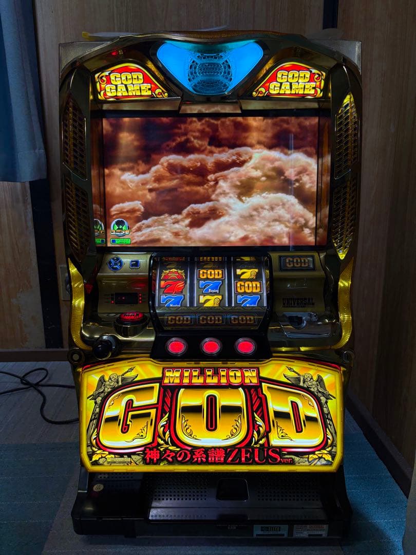 美品　ミリオンゴッド　神々の系譜ZEUS 不要機付き