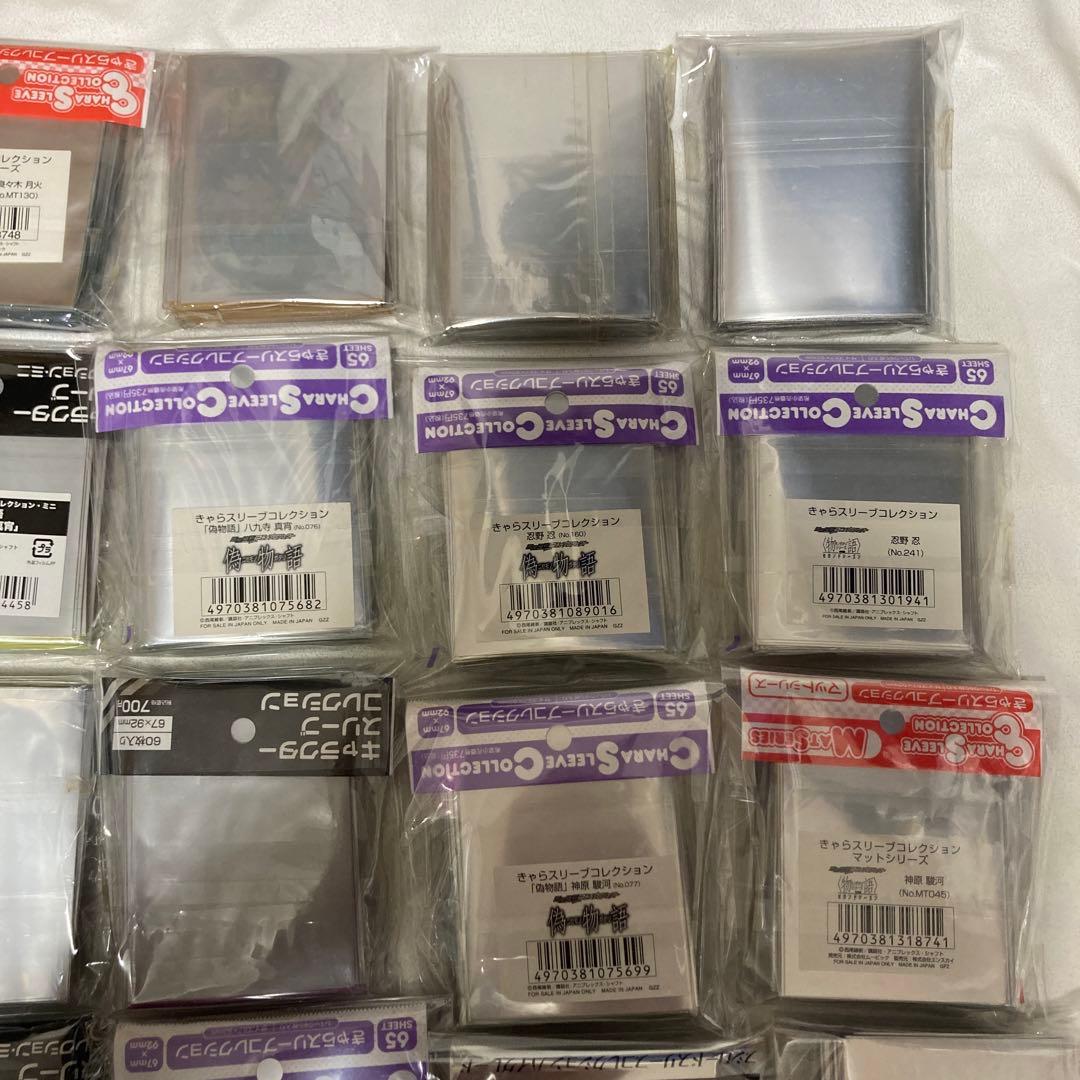 物語シリーズ スリーブ 37セット 化物語 偽物語 戦場ヶ原ひたぎ 忍野忍 など