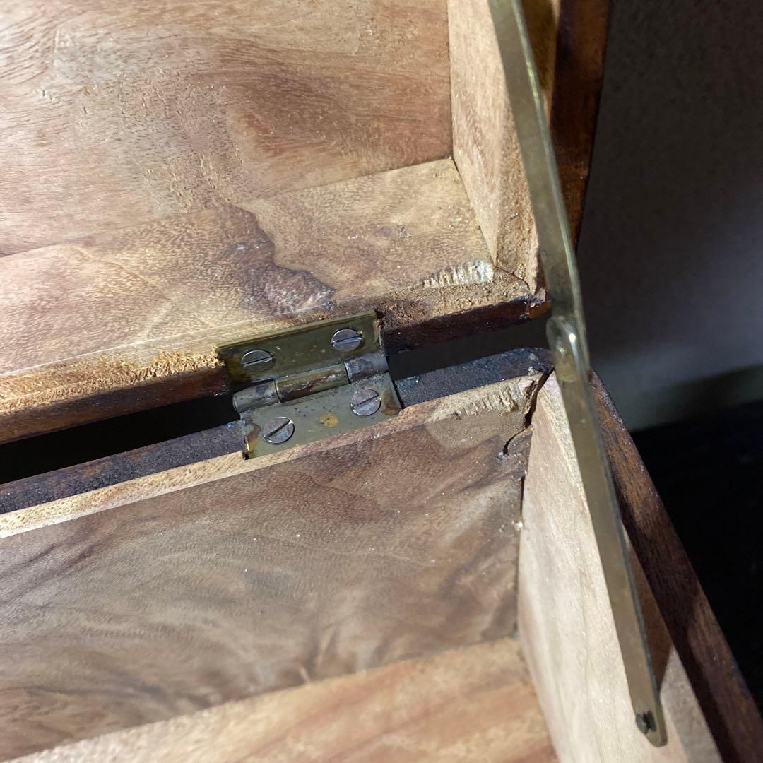 中国古玩　木彫　毛沢東　人生図箱