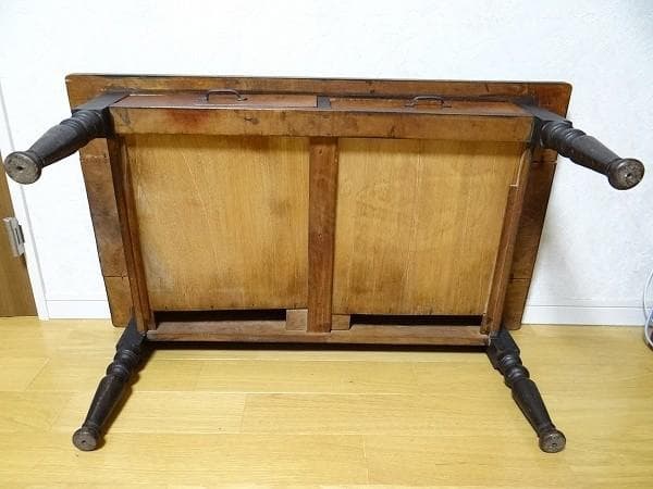 希少 アンティーク 文机 机 テーブル ローデスク 天然木 古道具 骨董 昭和