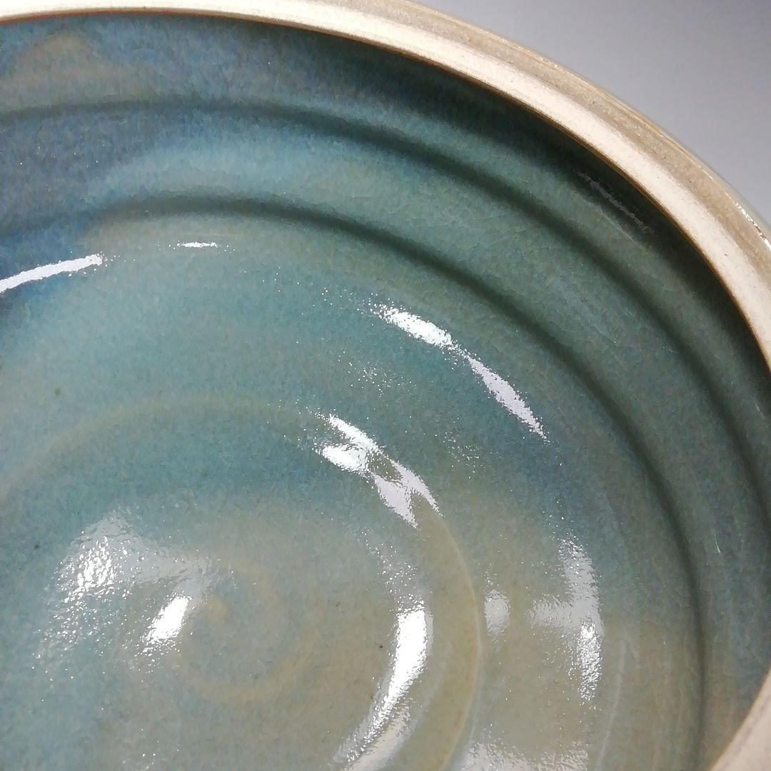 Ｓ５３０　水指　『多田青磁』『田村雲洞作』『平水指』　共箱　茶道具