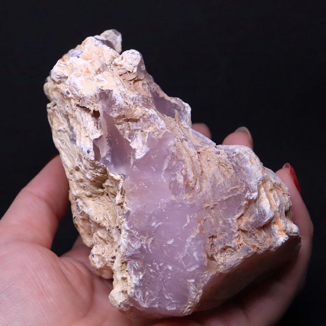 リムキャスト 珪化木 ピンクカルセドニー 499g LM011 天然石 原石