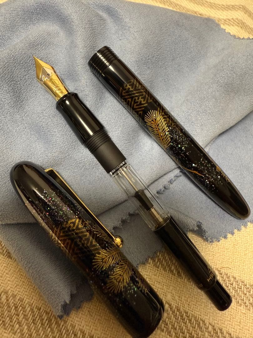 NAMIKI蒔絵万年筆、ユカリ松葉