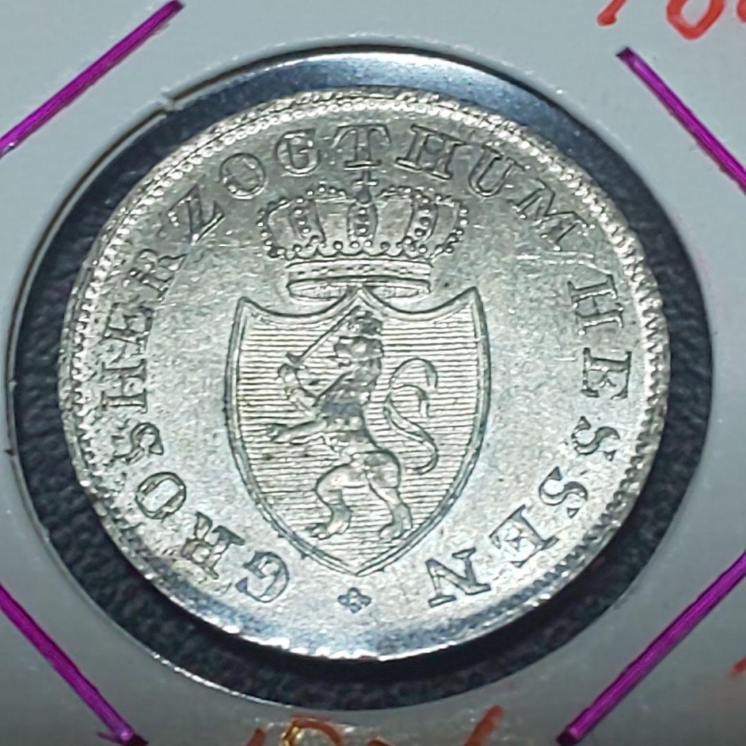 ヘッセン大公国 1826年 6 Kreuzer 銀貨