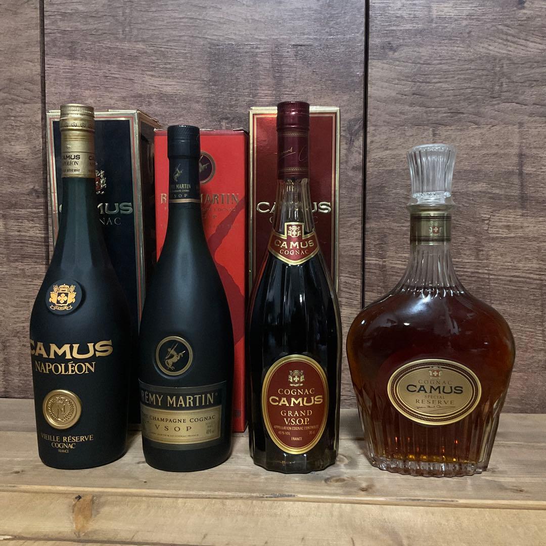 コニャックブランデー　４本セット カミュ3本　レミーマルタン1本