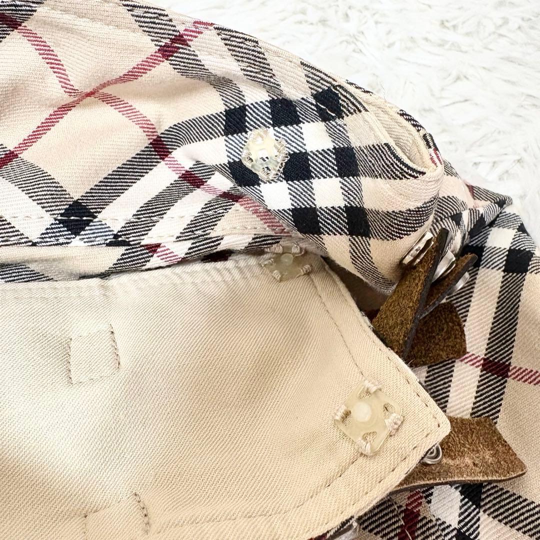 希少✨️バーバリーブルーレーベル 巻きスカート ノバチェック 36 y2K