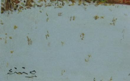 大津 英敏 【函館 雪の日】 希少画集画、状態良好、新品高級額装付
