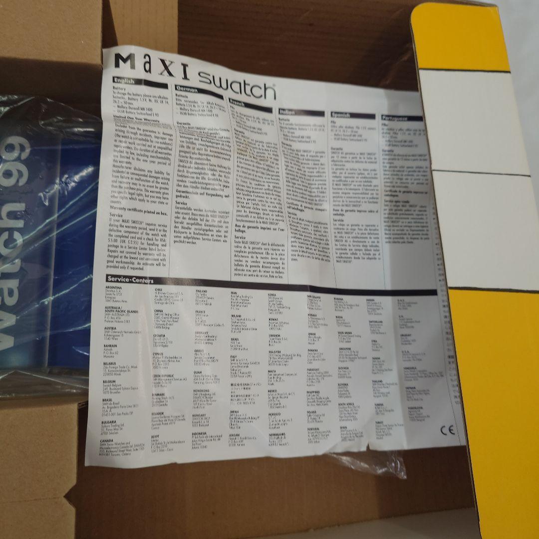 MAXI SWATCH club 99 未使用開封品