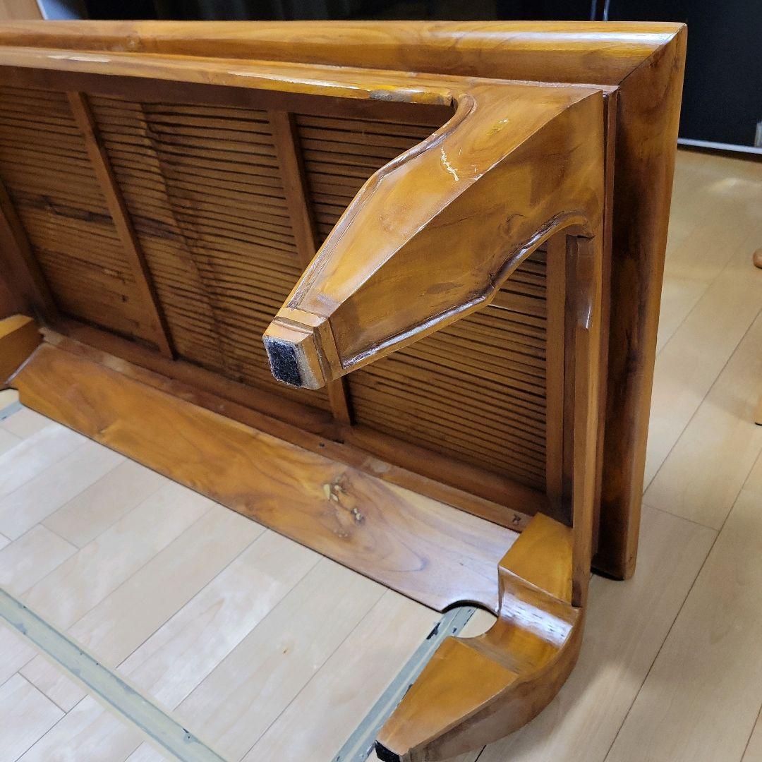 アジアン家具 オピウム ローテーブル 座卓 木製 竹 古民家家具