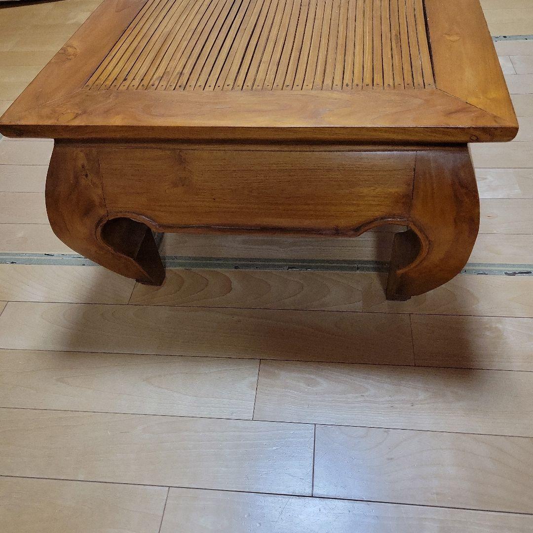 アジアン家具 オピウム ローテーブル 座卓 木製 竹 古民家家具