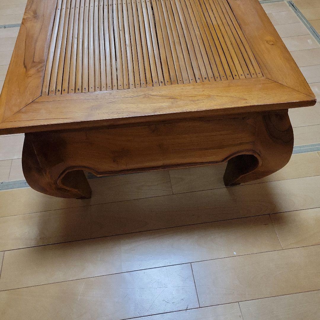 アジアン家具 オピウム ローテーブル 座卓 木製 竹 古民家家具