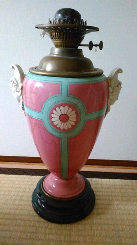 オイルランプ　アンティーク