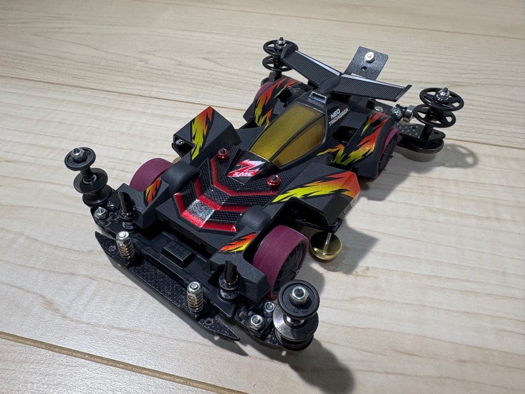 せ*ー様 ネオトライダガーzmc msフレキ カーボンスペシャル　ミニ四駆　完成